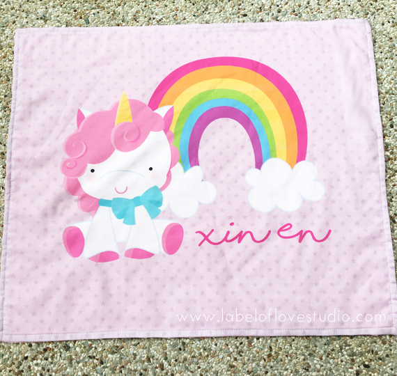 Magical Unicorn Personalized Blanket