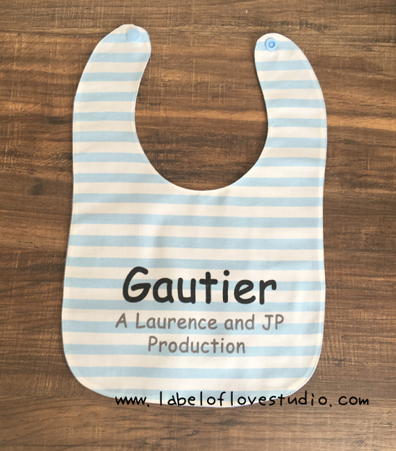 Personalised Baby Bib — Label of Love Studio