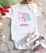 Personalized baby gift box Singapore made with a customised romper and personalised baby shoes