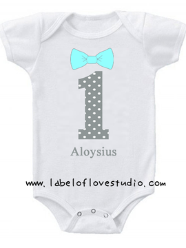 Birthday Bowtie Romper/ Tee