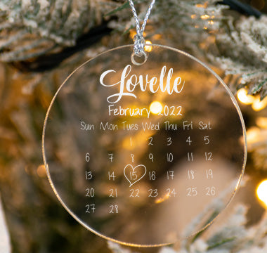 Christmas Tree Ornaments - My Birthday Calendar