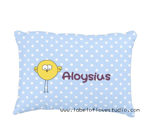 Cheeky Birdie Personalized Pillow
