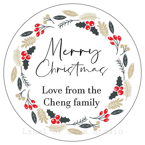 Christmas Gift Tags - Christmas Wreath