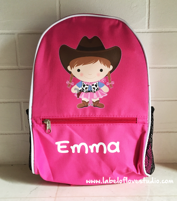 Cowgirl Personalized Backpack