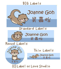 Otter-ly Cute Waterproof Labels