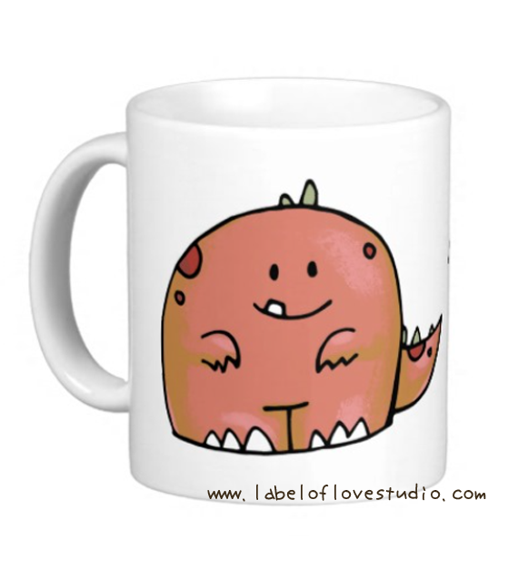 Cute Dino Personalized Cup