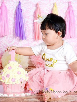 Glittery One Birthday Romper/ Tee