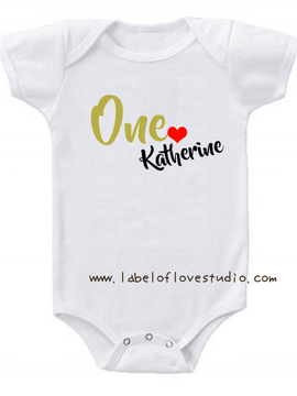 Glittery Birthday Romper/ Tee