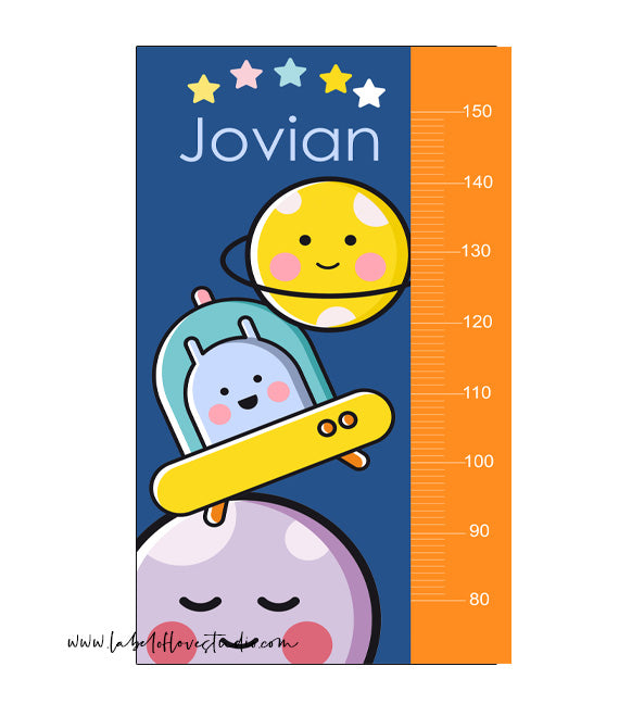 Happy Alien Height Chart — Label of Love Studio