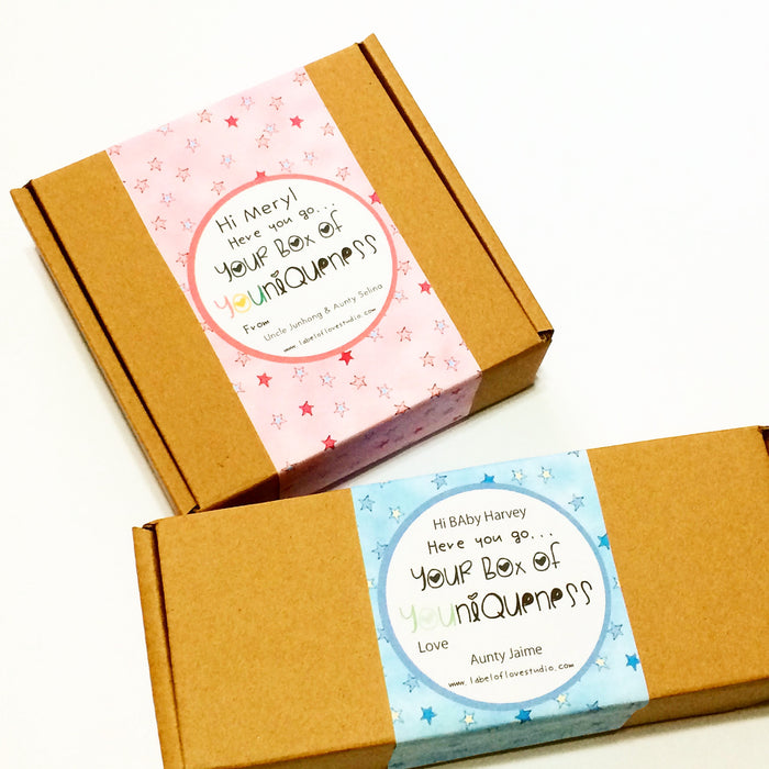 Rainbow Blocks Bolster in Pink Personalized Bolster