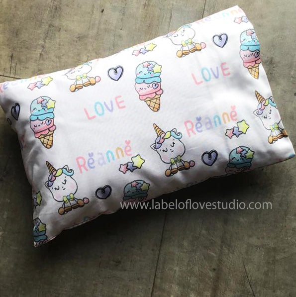Ice Cream Unicorn Personalized Pillow