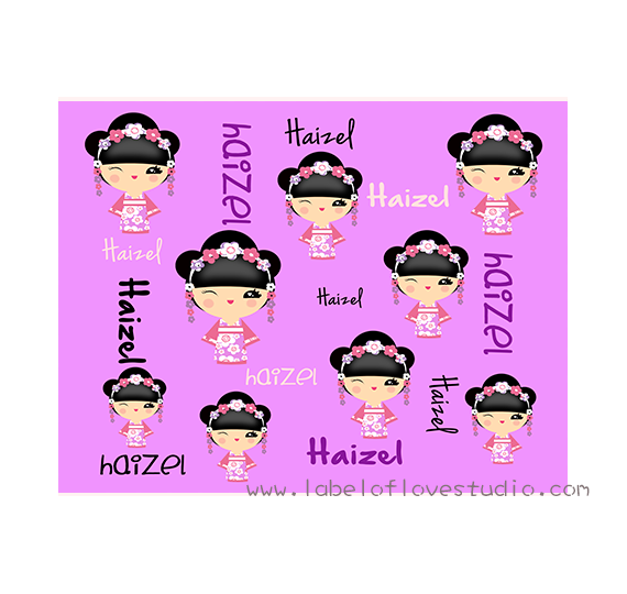 Kawaii Girl Personalized Blanket
