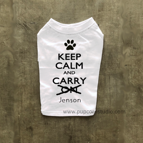 Keep Calm and Carry Me Dog/ Cat Tee