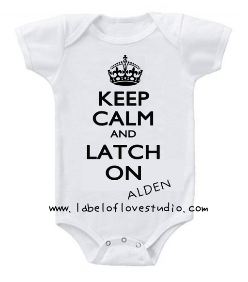 Label. Keep Latched Breastfeeding — Label of Love Studio