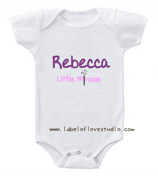 Personalized-Little Miracle (Girl) Romper/ Tee-christianity romper clothing