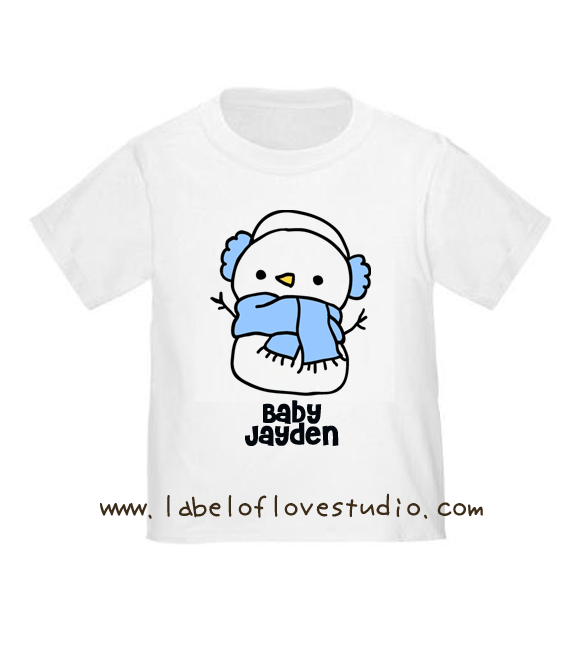 Little Snowman Romper/ Tee