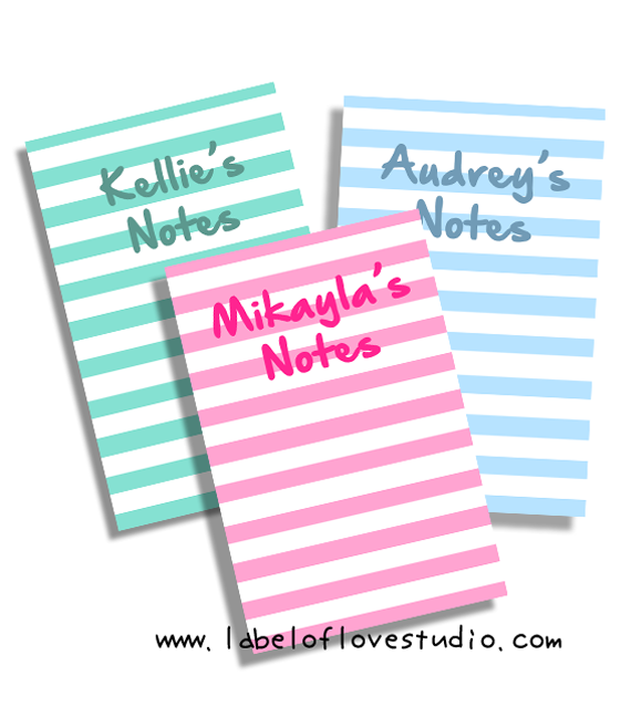 Lollipop Stripes Notebook