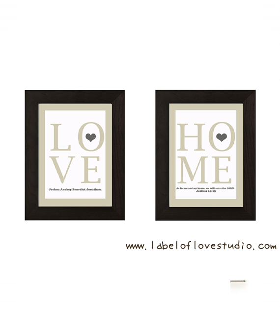 As for me and my household, we will serve the LORD Art Print