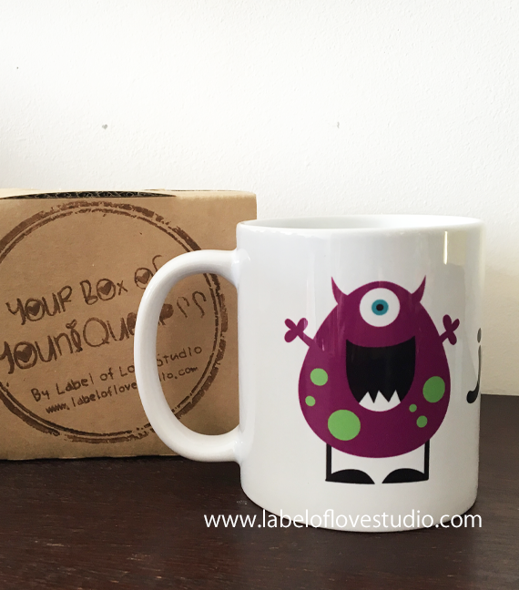 Cute Monster Personalized Cup