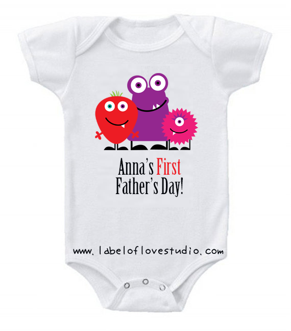 Lil' Monster First Father's Day Romper/ Tee