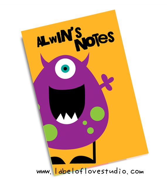 Lil' Monster Notebook — Label of Love Studio