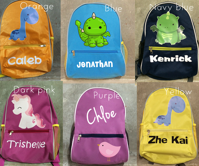 Personalized Backpack Big Character (design your own)