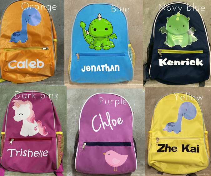 Character Design Backpack Personalized Backpack Big Character (design your own) — Label of Love ...