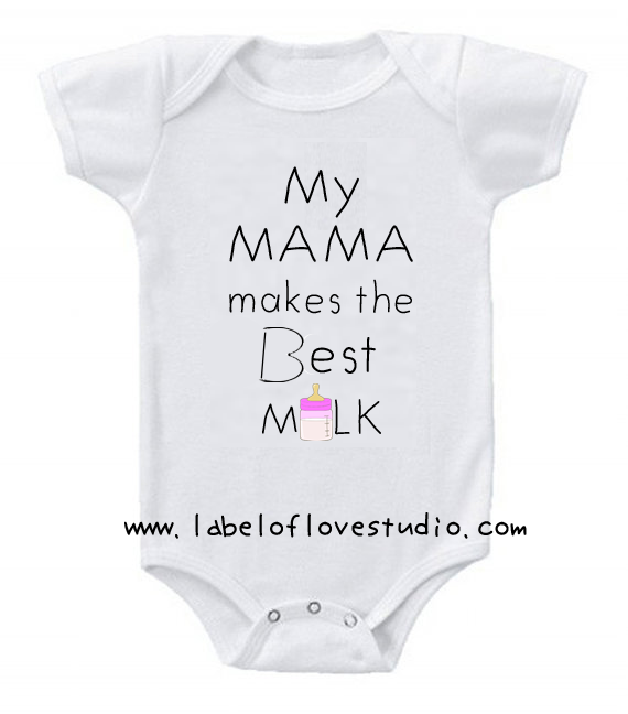 My Mama makes the Best Milk in Pink Romper