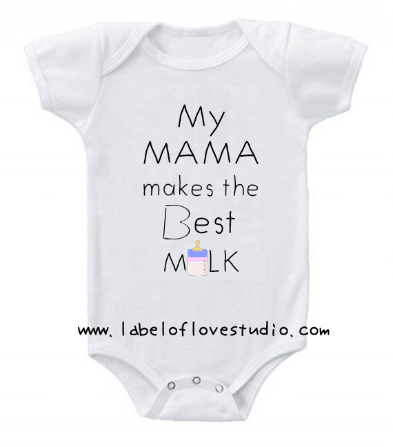 My Mama makes the Best Milk in Blue Romper