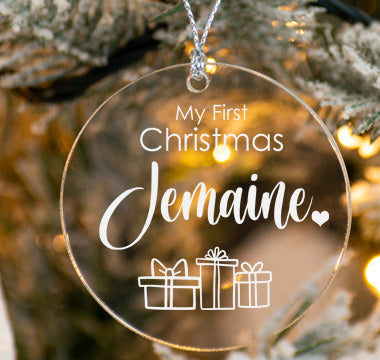 Christmas Tree Ornaments - My First Christmas