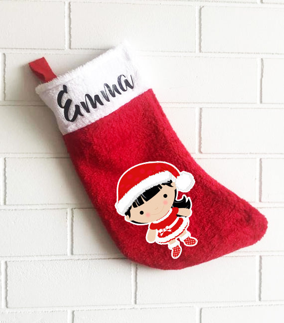 Personalised Christmas Stocking - Santarina