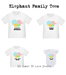 Personalized-Elephant Family Tees-with name Singapore