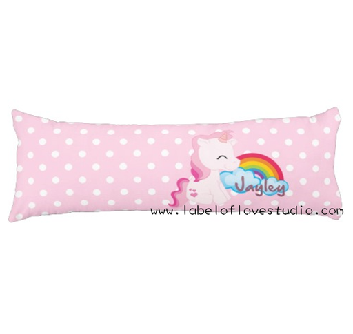 baby bean pillow Personalize-Rainbow Unicorn Beansprout Pillow-baby husk singapore