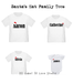 Personalized-Santa Hat Family Tees-with name Singapore