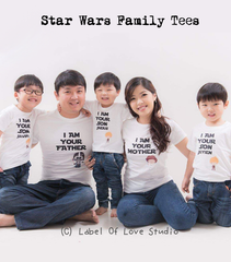 Personalized-Star Wars Inspired Family Tees-with name Singapore
