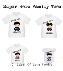 Super Hero Family Tees