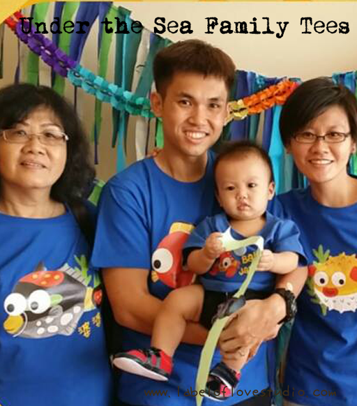 Personalized-Under the Sea Family Tees-with name Singapore