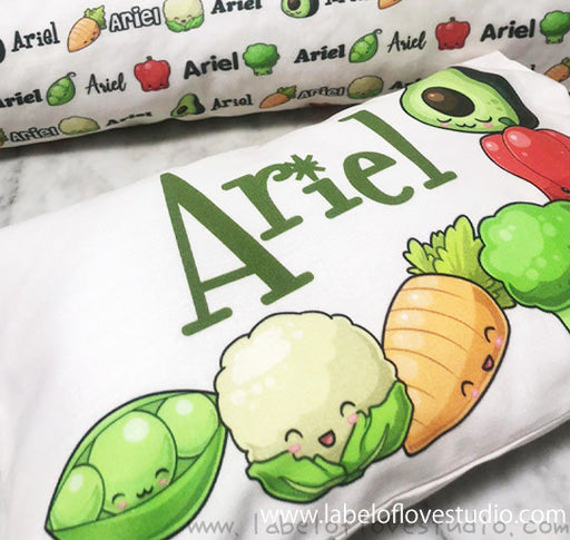 Personalized-baby-Cute Vegetable Bedding Set-kid pillow bolster beansprout Singapore