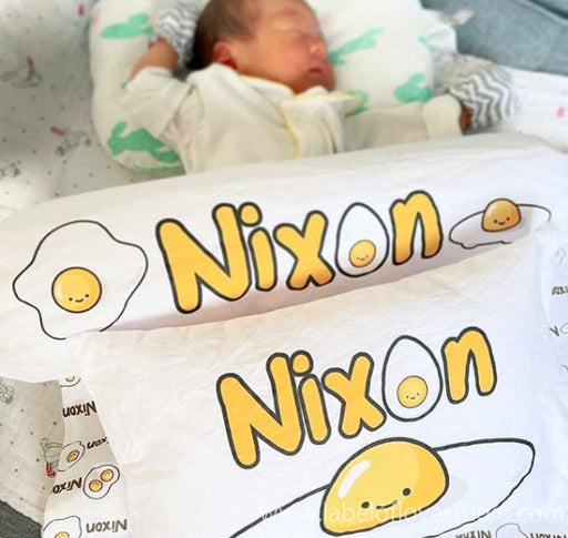 Personalized-baby-Eggcellent Bedding Set-kid pillow bolster beansprout Singapore