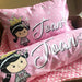 Personalized-baby-Pinky Princess Bedding Set-kid pillow bolster beansprout Singapore
