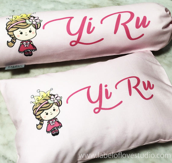 Personalized-baby-Princess Vivi Bedding Set-kid pillow bolster beansprout Singapore