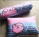 Personalized-baby-Seal Cute in Pink Bedding Set-kid pillow bolster beansprout Singapore