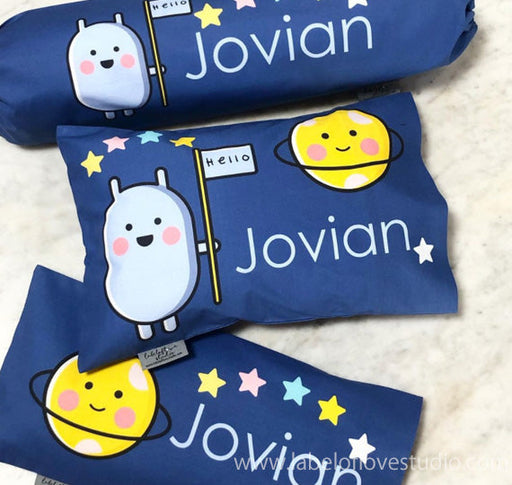 Personalized-baby-Space Invasion Bedding Set-kid pillow bolster beansprout Singapore