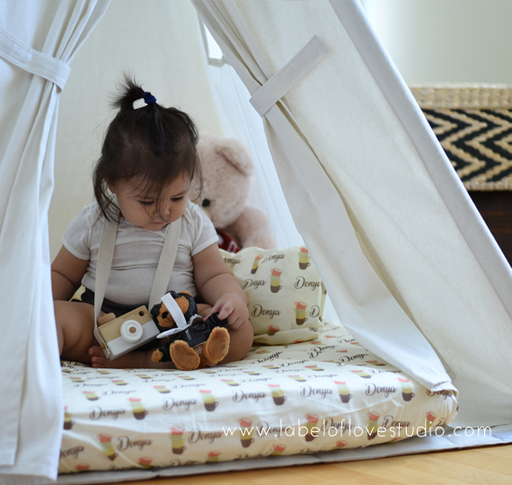 Personalized-baby-Tea Party Bedding Set-kid pillow bolster beansprout Singapore