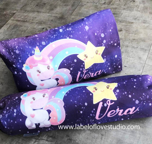Personalized-baby-Twilight Unicorn Bedding Set-kid pillow bolster beansprout Singapore
