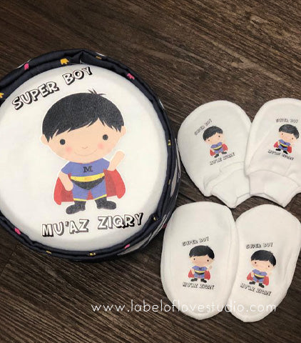 Personalized baby gift box hamper Singapore-Blissful Baby Gift Set