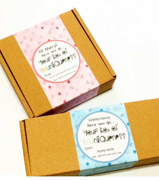 Personalized baby gift box hamper Singapore-Doubly Beary Sweet Gift Set