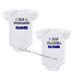 Personalized matching tees-Planned vs Surprise Twin romper/ tee set-Singapore