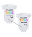 Personalized matching tees-Yes we are Twins! Twin romper/ tee set-Singapore