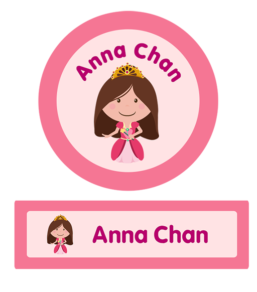 Princess Ruby Iron On Labels-name-sticker-Singapore-school